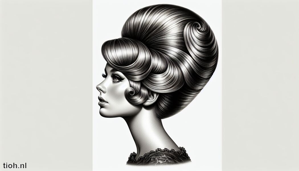 Maak gebruik van haarspelden en hairspray - Beehive vintage kapsel - Glamoureuze haartrend