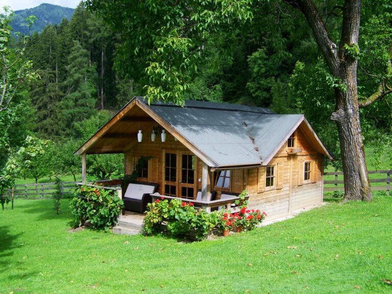 small wooden house, tiny cottage, architecture