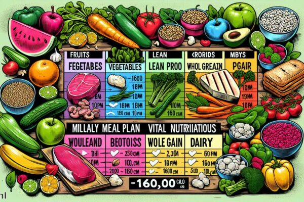 1600 calorieën per dag » Vitale voedingsmiddelen