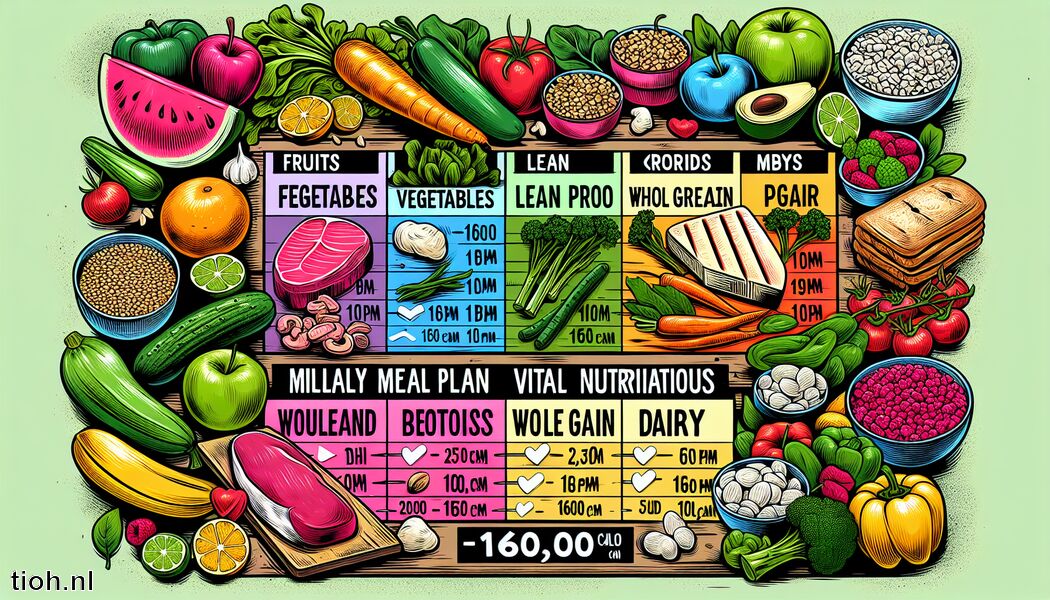 1600 calorieën per dag » Vitale voedingsmiddelen