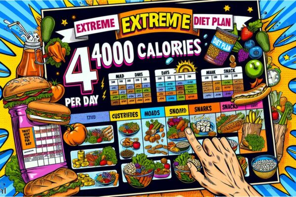 4000 calorieën per dag » Extreem dieetplan