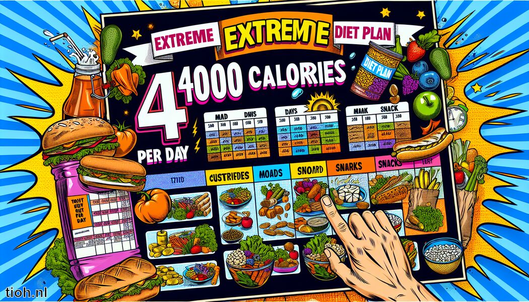 4000 calorieën per dag » Extreem dieetplan