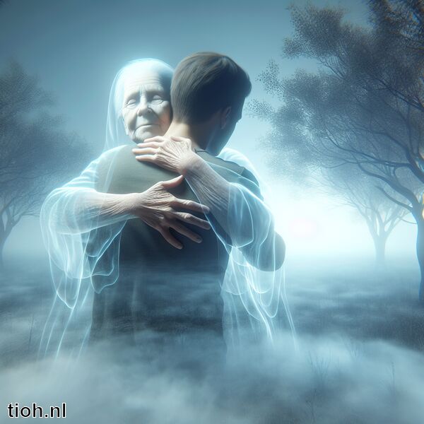 overleden oma geknuffeld in droom