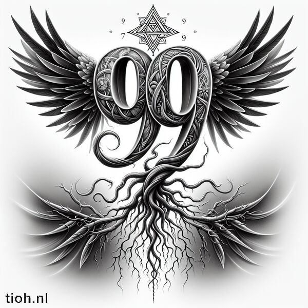 Tatoeage 999 Betekenis: Spirituele groei en voltooiing