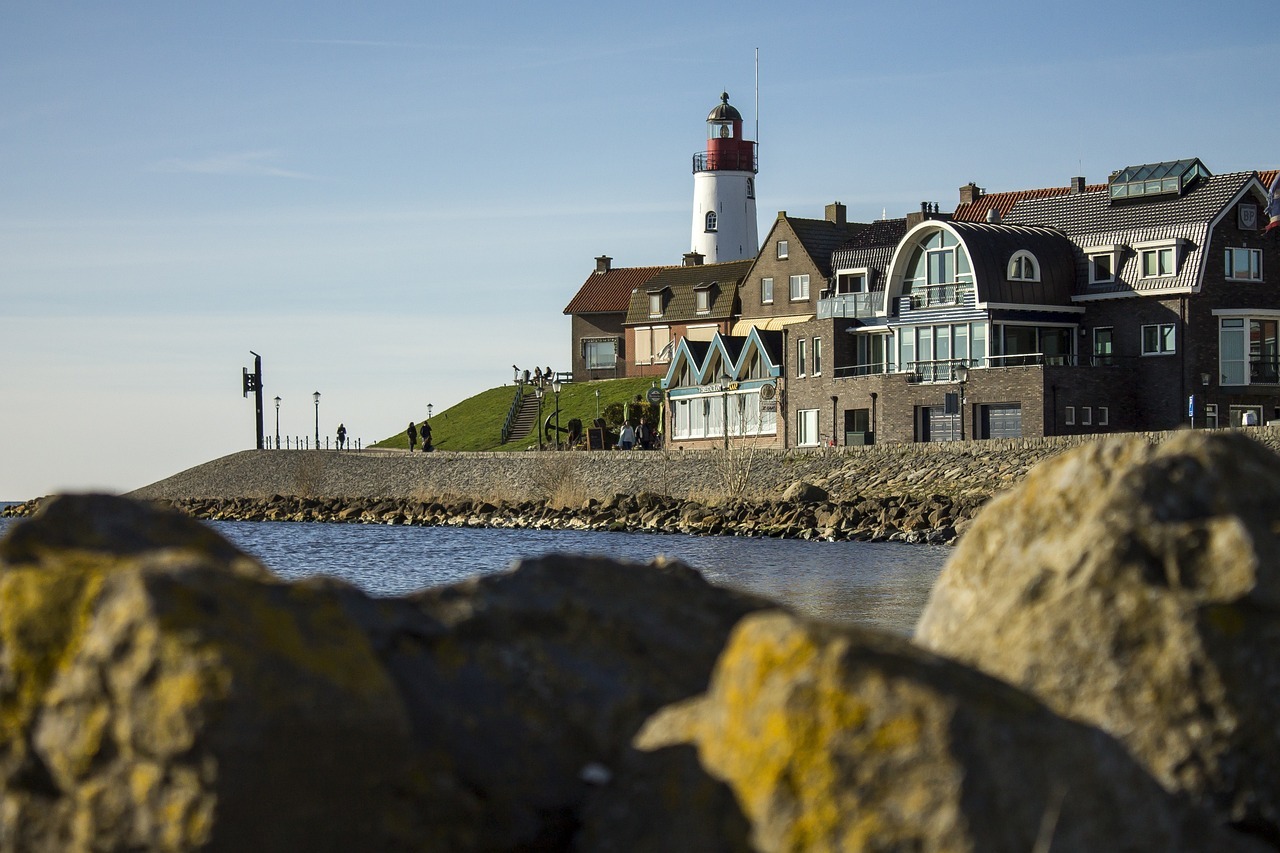 netherlands, sea, village