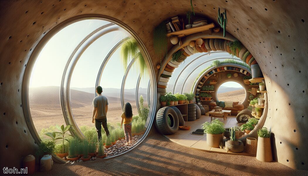 Energievoorziening met zonnepanelen en windturbines - Living in an Earthship