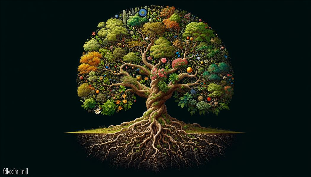 Staat voor wijsheid en kennis   - levensboom (Tree of life) of boom des levens