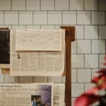 newspapers on rack