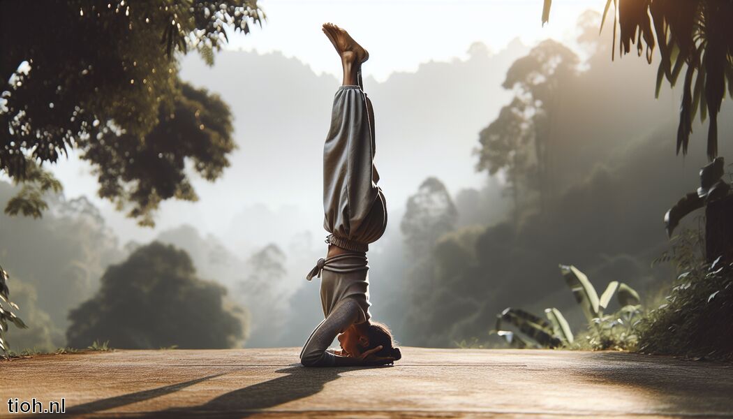 Verbetert de balans en stabiliteit   - Yoga Pose: Sirsasana (Hoofdstand)