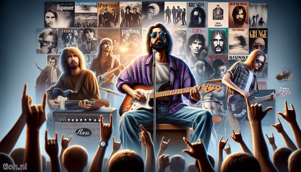 Grunge-beweging eind jaren '80 opkomst   - Rockmuziek in de jaren 80 » Legendarische hits en stijl