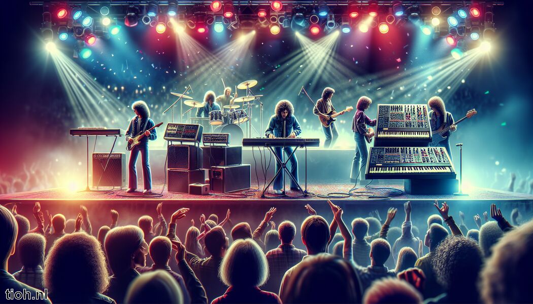 Veelvuldig gebruik van synthesizers en effecten   - Rockmuziek in de jaren 80 » Legendarische hits en stijl