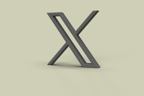 a 3d rendering of the letter x
