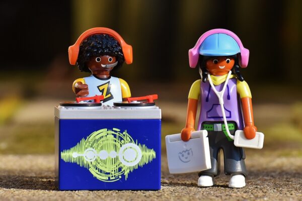 disc jockey, put plates, playmobil, characters, fun, headphones, to play, toy, disc jockey, disc jockey, playmobil, headphones, headphones, headphones, headphones, headphones, toy