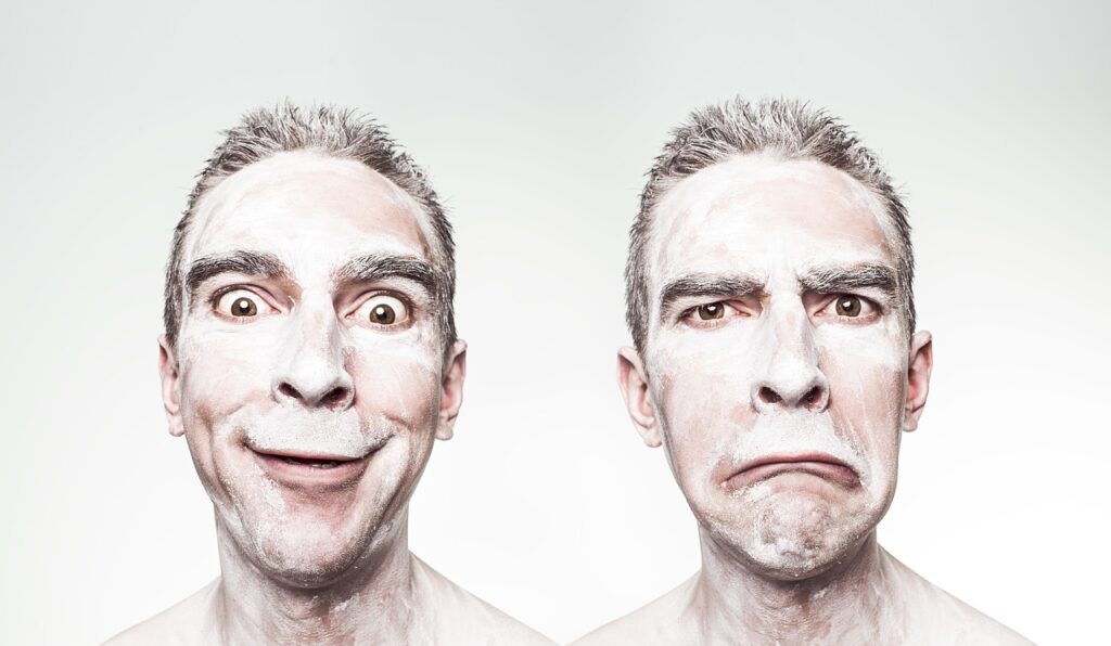 emotions, man, happy, sad, face, adult, male, people, delighted, disappointed, expression, make-up, very happy, very sad, person, weird, crazy, funny, portrait, guy, look, human, expressive, skin, grimace, snoot, mops and mows, smile, frown, mad, hair, eyes, mouth, nose, ears, contrast, emotions, man, man, man, happy, happy, happy, sad, sad, face, face, people, people, weird, crazy, funny, funny, funny, funny, funny, smile, smile, mad