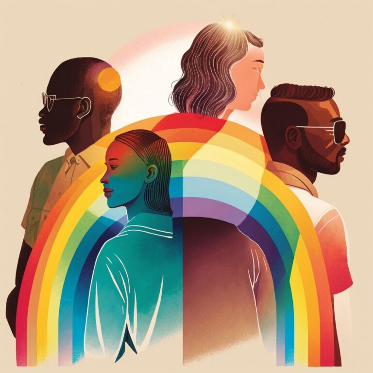 racial, equality, diversity, friends, rainbow, pride, nature, happy