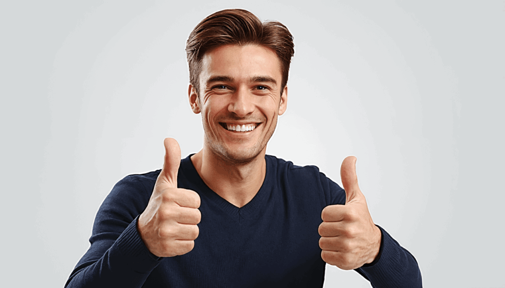 ai generated, man, face, thumbs up, like, positive, happy, hand, success, yes, smile, ok, awesome, great, thumbs up, thumbs up, success, yes, ok, ok, ok, ok, ok, awesome