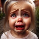 ai generated, sad, cry, crying, girl, tears, emotion, sad girl, toddler, child