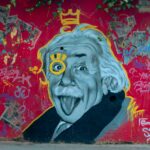 a painting of a man with a surprised look on his face