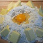 to bake, egg, flour, butter, dough